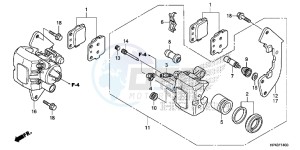 TRX420FPED TRX420 Europe Direct - (ED) drawing FRONT BRAKE CALIPER