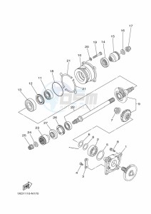 YXC700E YX70CPM (BHE2) drawing MIDDLE DRIVE GEAR