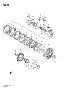 LT-F250 (E33) drawing CLUTCH