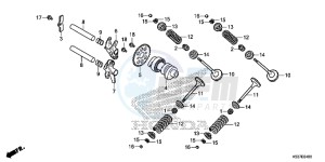 SH300AG TRX250T Europe Direct - (ED) drawing CAMSHAFT/ VALVE