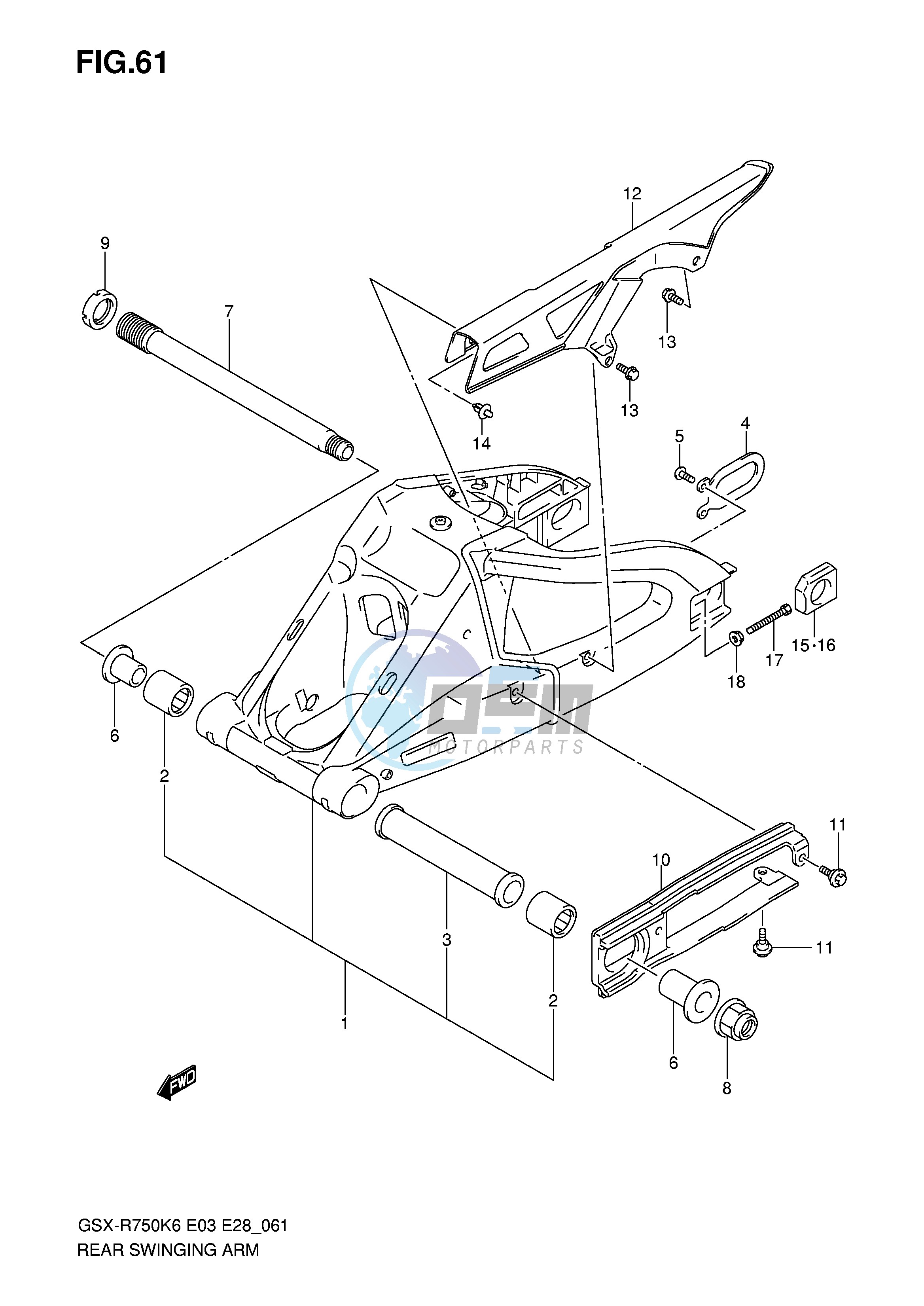 REAR SWINGING ARM