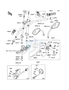 Z1000_ABS ZR1000C7F FR GB XX (EU ME A(FRICA) drawing Handlebar