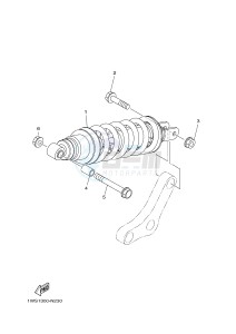 MT07A MT-07 ABS 700 (1XBE) drawing REAR SUSPENSION