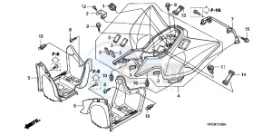 TRX90XC TRX90 ED drawing REAR FENDER