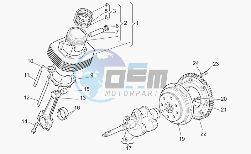 Crankshaft cpl.