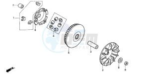 NSS250EX FORZA EX drawing DRIVE FACE