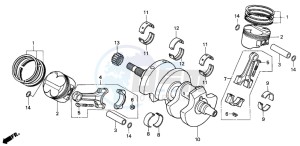 VFR800FI drawing CRANKSHAFT/PISTON