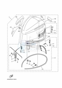 F350AETU drawing FAIRING-UPPER