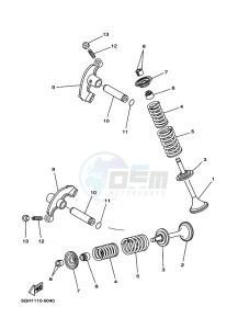 YFM450FWBD KODIAK 450 (B5R1) drawing VALVE