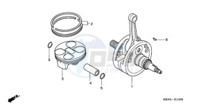 CRF250X9 Australia - (U) drawing CRANKSHAFT/PISTON