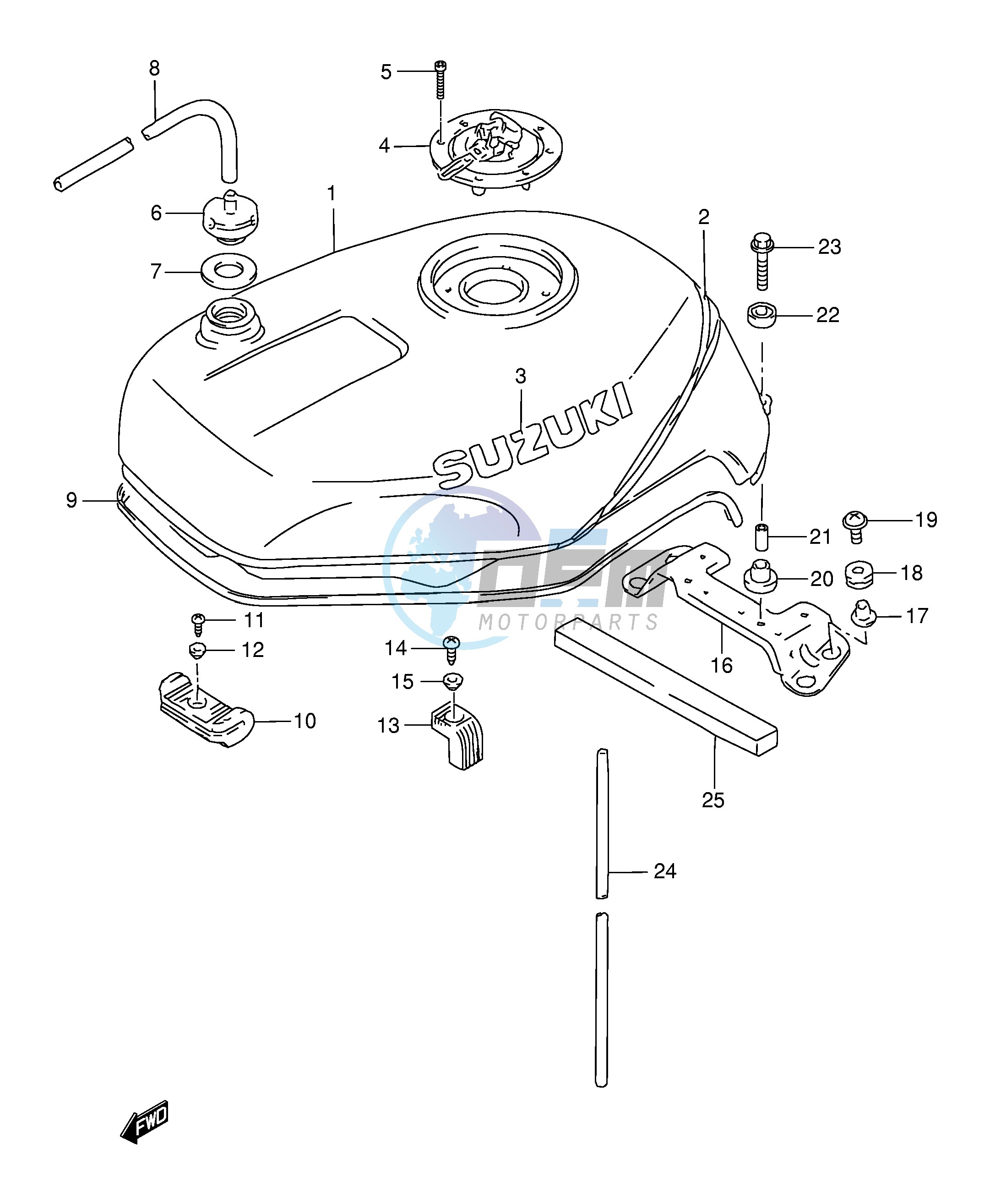 FUEL TANK (MODEL S)