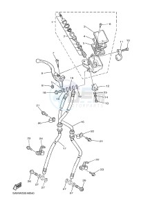 XJR1300 (5WMW) drawing FRONT MASTER CYLINDER