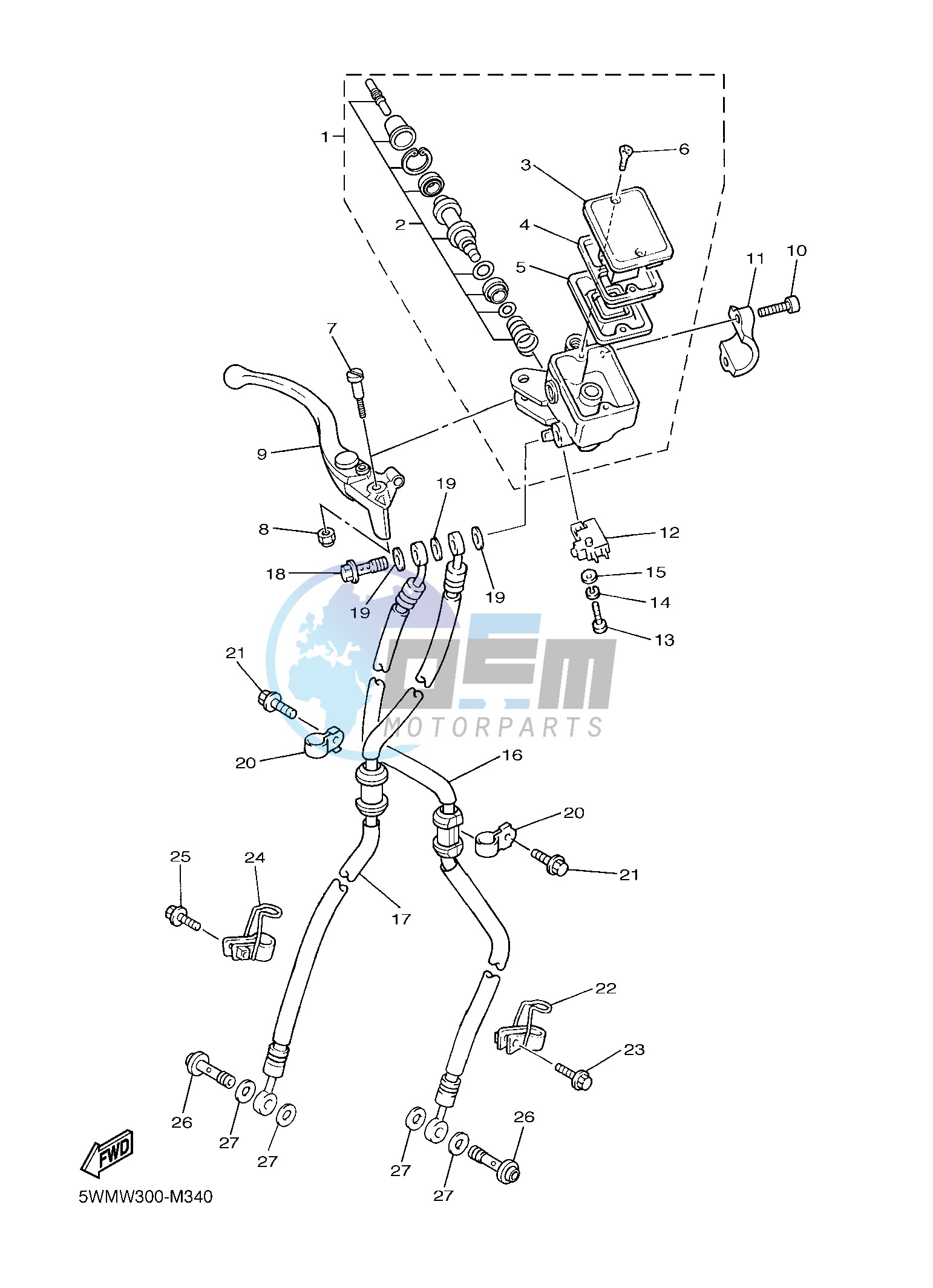 FRONT MASTER CYLINDER