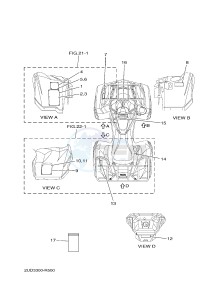 YFM700FWAD YFM70GPXH GRIZZLY 700 EPS (B1A1) drawing EMBLEM & LABEL 1