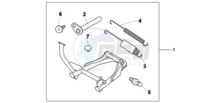 NC700SDC drawing KIT  MAI N STAND