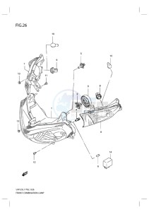 UH125 BURGMAN EU drawing FRONT COMBINATION LAMP