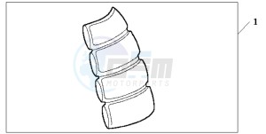 CBR600F drawing TANK PAD 2