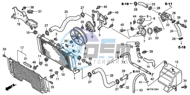 RADIATOR (CB1300A/CB1300S A)