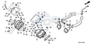 GL1800G GOLDWING 2ED drawing AIR DUCT