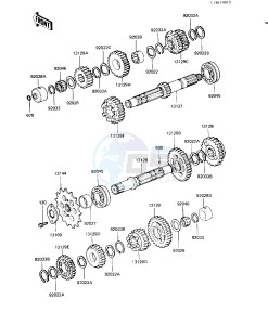 KZ 550 H [GPZ] (H1-H2) [GPZ] drawing TRANSMISSION