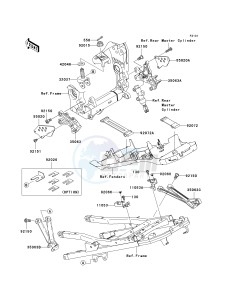 ZX 1000 C [NINJA ZX-10R] (C2) C2 drawing FRAME FITTINGS