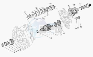 V 11 1100 Cafè-Ballabio Cafè-Ballabio drawing Primary gear shaft