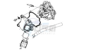 GP1 LOW SEAT - 125 CC VTHPS1B1A EU3 drawing CYLINDER HEAD COVER