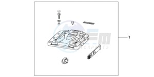 CBF1000TA UK - (E / ABS MKH) drawing RR.CARRIER BASE