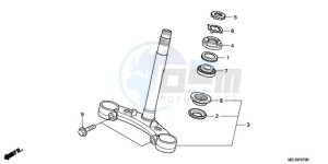 NSA700A9 KO / MME drawing STEERING STEM