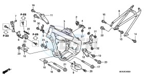 CRF450RC drawing FRAME BODY