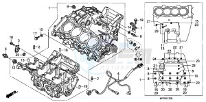 CB600FB drawing CRANKCASE