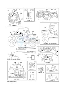 YXE700E YXE70WPAH WOLVERINE R-SPEC EPS (BW12) drawing EMBLEM & LABEL 1