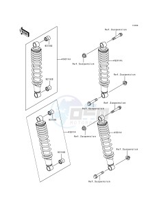 KAF 300 A [MULE 500] (A1) [MULE 500] drawing SHOCK ABSORBER