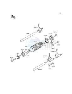 ER-6N_ABS ER650FGF XX (EU ME A(FRICA) drawing Gear Change Drum/Shift Fork(s)