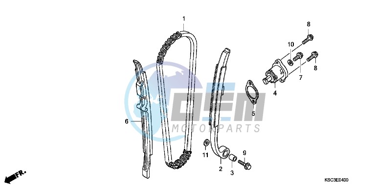 CAM CHAIN/TENSIONER