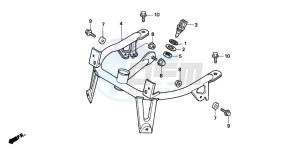 GL1500A GOLDWING ASPENCADE drawing COWL STAY