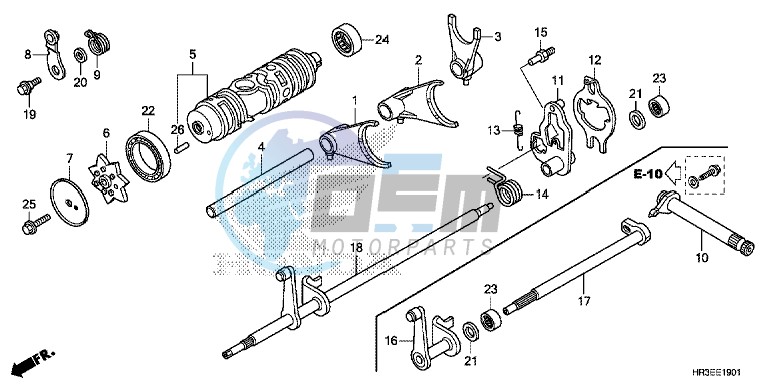 GEARSHIFT FORK (TRX420FE1/ FM1/ FM2/ TE1/ TM1)