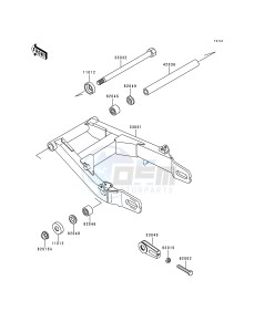 EN 500 A [VULCAN 500] (A1-D5) [VULCAN 500] drawing SWINGARM