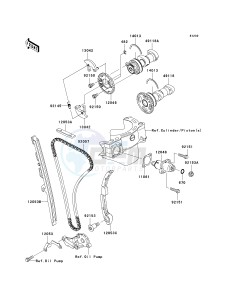 KLX 450 A [KLX450R] (A8F-A9F) A9F drawing CAMSHAFT-- S- -_TENSIONER