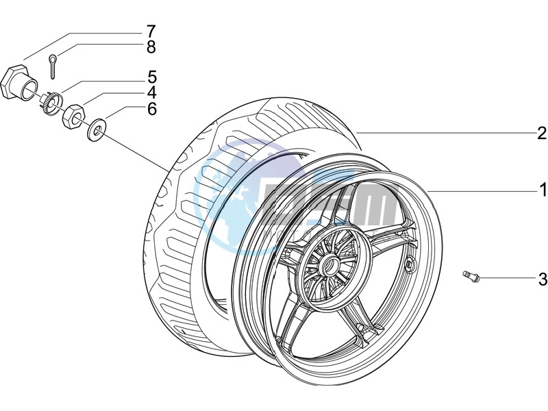 Rear wheel