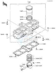 ZX 600 [NINJA 600R] (C3-C7) [NINJA 600R] drawing CYLINDER_PISTON-- S- -