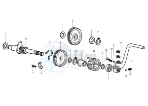 SMT 50 drawing Kick starter Gears