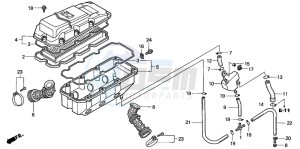 GL1500CD drawing AIR CLEANER