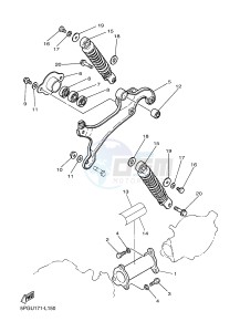 PW50 (2SA7 2SA8 2SA9) drawing REAR ARM & SUSPENSION