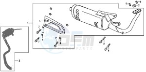 MEGALO 125 E2 drawing EXHAUST