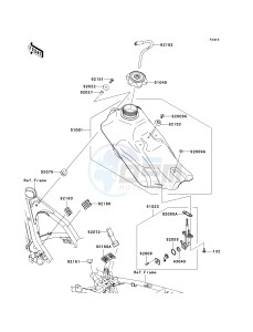 KLX 140 B (KLX140L MONSTER ENERGY) (B8F-B9FA) B8F drawing FUEL TANK