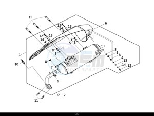 HD 300I ABS (LS30W1-EU) (L9-M0) drawing EXH. MUFFLER ASSY