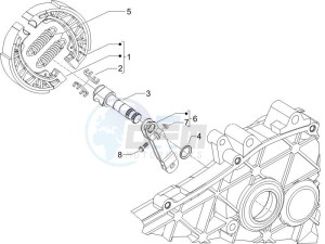 S 50 2T (25 Kmh) B-NL drawing Rear brake - Brake jaw