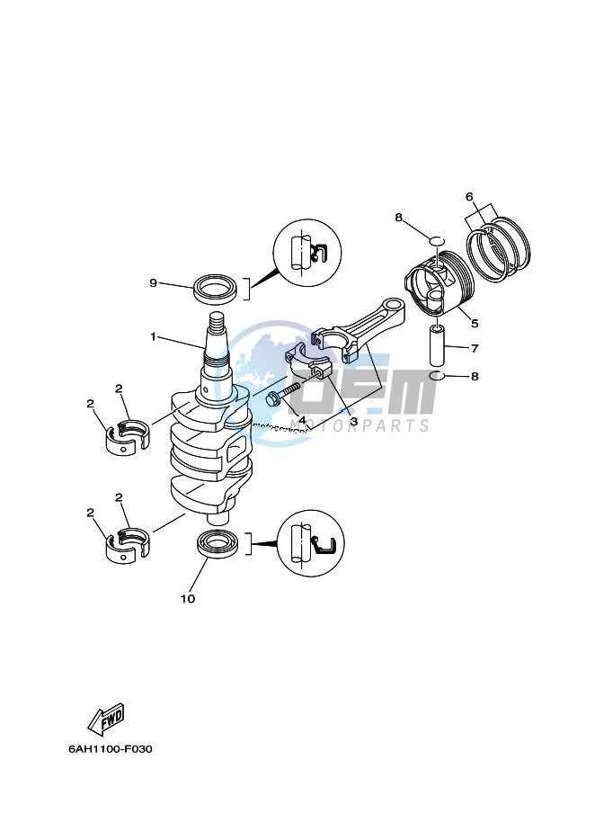 CRANKSHAFT--PISTON