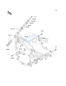 VN 750 A [VULCAN 750] (A6F) A6F drawing FRAME